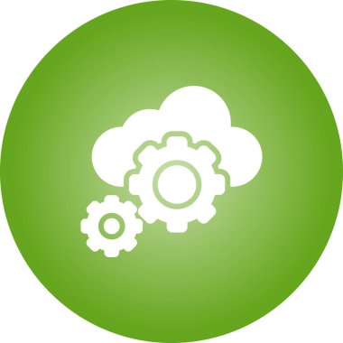  Bulut Orkestrasyonu Web simgesi Basit tasarım