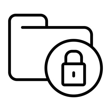 Secure Folder icon, vector illustration