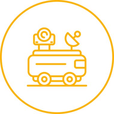 moon rover. Web simgesi basit illüstrasyon