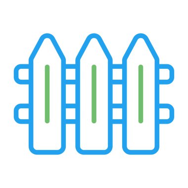 Çit. Web simgesi basit illüstrasyon