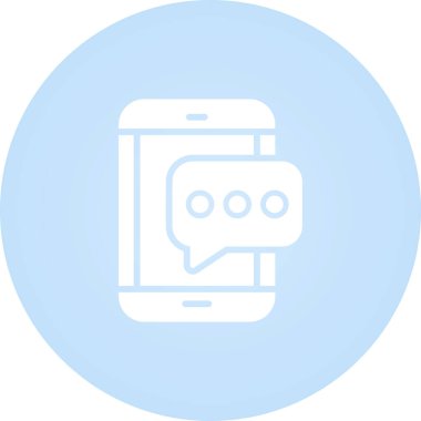 SMS iletisi simgesi, vektör çizim