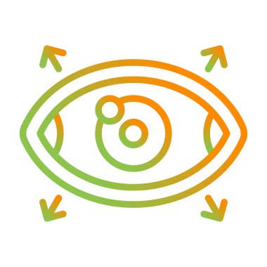 Bakış açısı. Web simgesi basit illüstrasyon