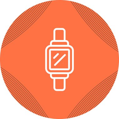 Modern Smartwatch simgesinin vektör çizimi    