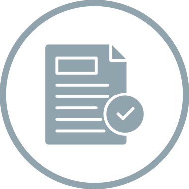  Kabullenme web simgesi vektör illüstrasyonu