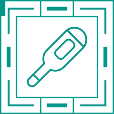 termometre simgesi, vektör illüstrasyonu basit tasarım 