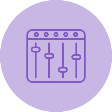 Karıştırıcı. Web simgesi basit illüstrasyon