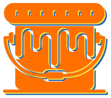  boya kovası simge vektör çizim