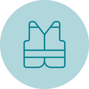 İzole edilmiş ceket web simgesinin vektör illüstrasyonu 