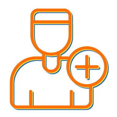 kullanıcı ekleme simgesi vektör illüstrasyonu 