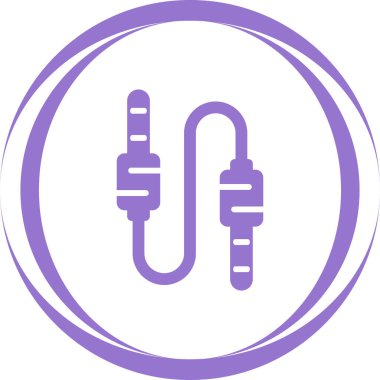 ses kablosu simgesi web illüstrasyonu