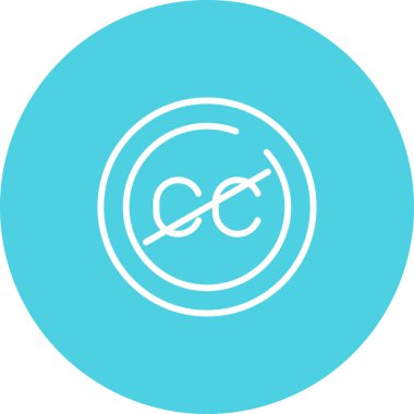 Uygulamalar ve web siteleri için kapatılan altyazı veya altyazı düz vektör simgesi