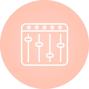 Karıştırıcı. Web simgesi basit illüstrasyon