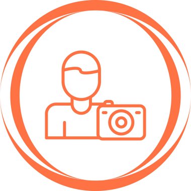 Fotoğraf simgesi, vektör illüstrasyonu basit tasarım