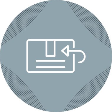 Ürün geri çağırma simgesi vektör illüstrasyonu 