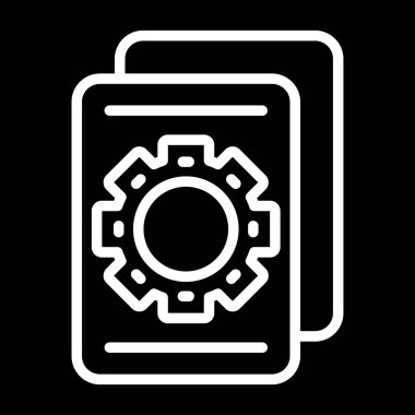 belge web simgesi, vektör illüstrasyonu