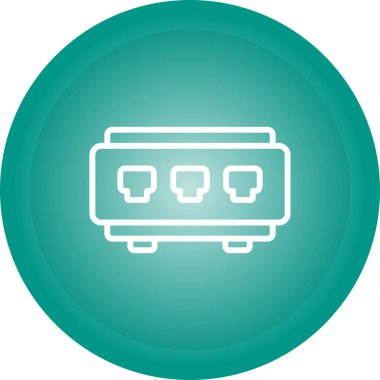 RF Yönlendirici Endüstriyel Ağ Anahtarı İletişim Vektörü Simgesi Tasarımı