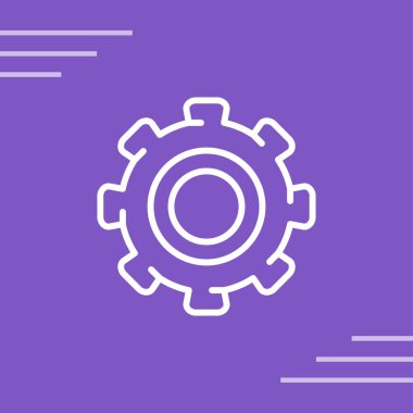 dişli web simge vektör çizim 