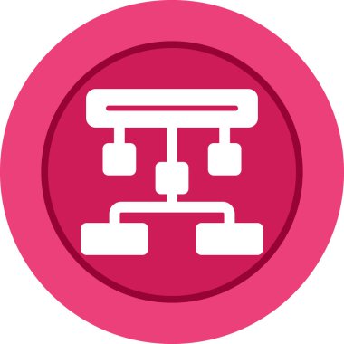 hiyerarşi. Web simgesi basit illüstrasyon 