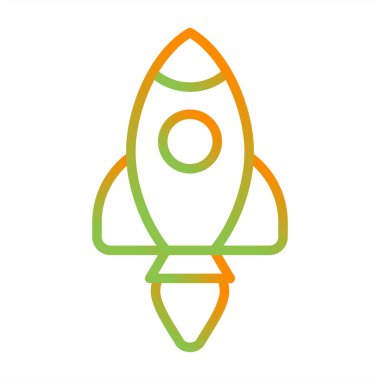 Roket yemeği. Web simgesi basit illüstrasyon 