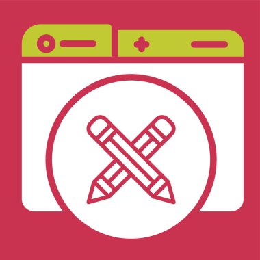 Beyaz Arkaplanda Araç Simgesi ve Vektör Resmini Düzenle 