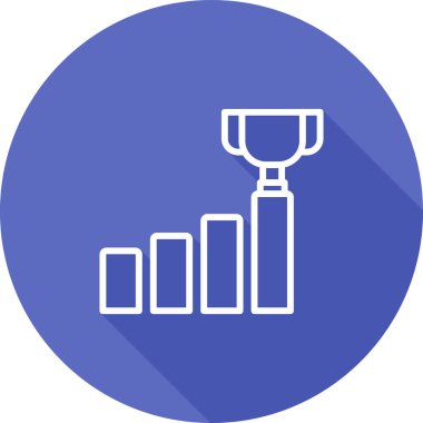 kupa simgesi, web basit illüstrasyon