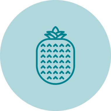 ananas meyve simgesi, web illüstrasyonu