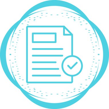  Kabullenme web simgesi vektör illüstrasyonu