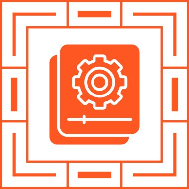 Belge Otomasyon simgesi, vektör illüstrasyonu  