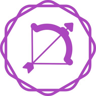 Yay ve ok simge vektör çizim 