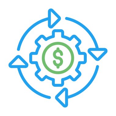 Basit illüstrasyon web simgesine mal olur