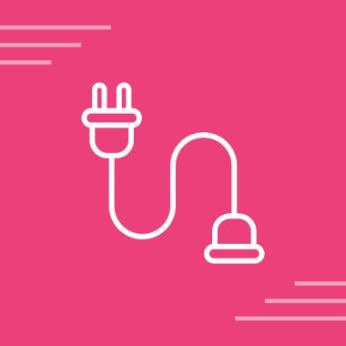 kablo bağlantı simgesi web illüstrasyonu