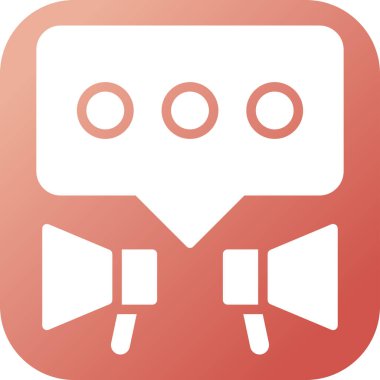 Modern PR simgesinin vektör illüstrasyonu