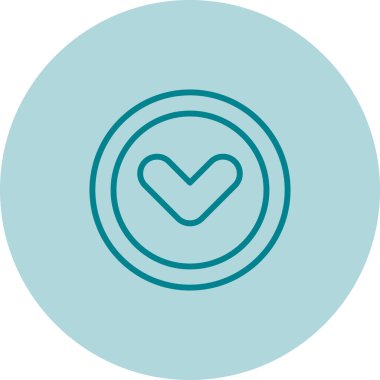 İşaret simgesini işaretle. vektör illüstrasyonu 