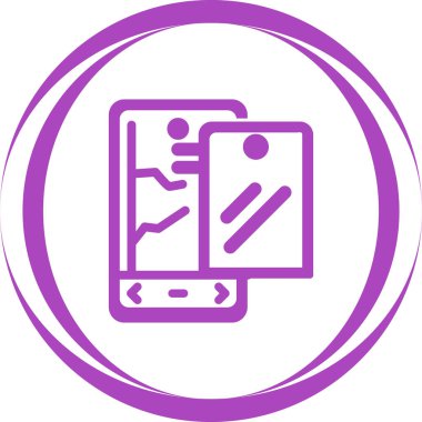 akıllı telefon web simgesi vektör çizimi 