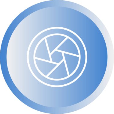 Fotoğraf Merceği simgesinin vektör illüstrasyonu