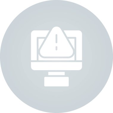 Uyarı işareti çizimi olan dizüstü bilgisayar 