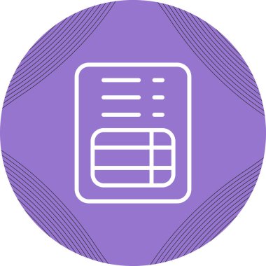 fatura simgesi, vektör illüstrasyonu basit tasarım