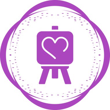 Aşk resim simgesinin vektör illüstrasyonu