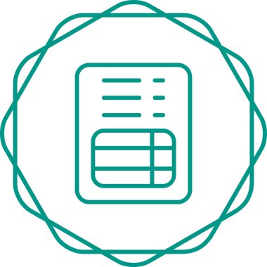 fatura simgesi, vektör illüstrasyonu basit tasarım