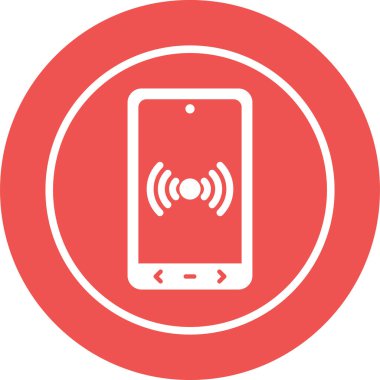 Sıcak nokta simgesi, basit vektör illüstrasyonu