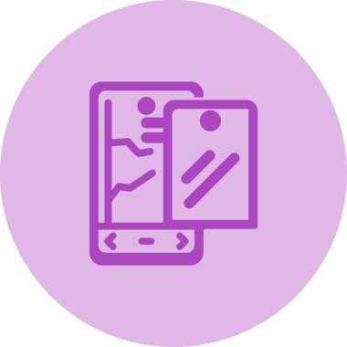 akıllı telefon web simgesi vektör çizimi 