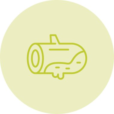 log with yosun, web simgesi vektör illüstrasyonu 