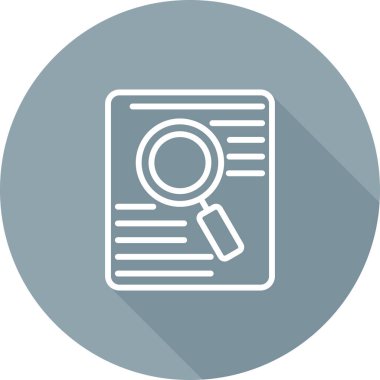 Belge arama simgesinin vektör illüstrasyonu