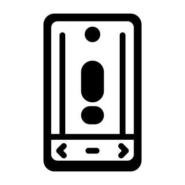 akıllı telefon web simgesi vektör çizimi 