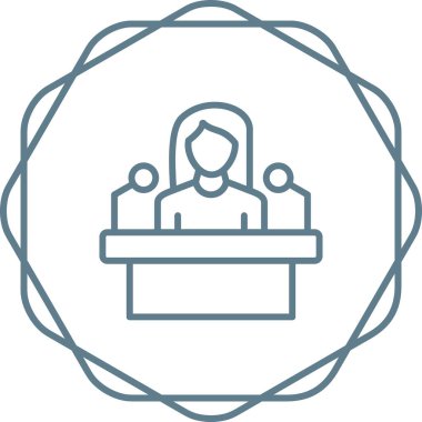 Bildir. Web simgesi basit illüstrasyon