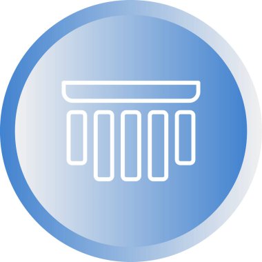 Belge Hizalama simgesi, vektör illüstrasyonu