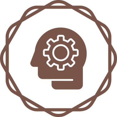 Tasarım düşünme süreci. Web simgesi basit illüstrasyon