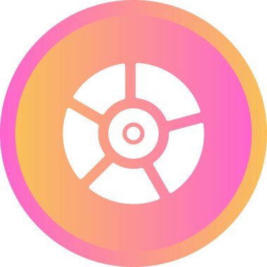 Pie Chart Simgesi modaya uygun düz stil. Web sitenizin tasarımı için grafik sembolü, logo, uygulama, UI. Vektör illüstrasyonu