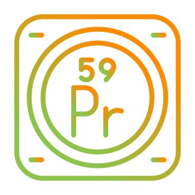 Kimyasal Element Web simgesi vektör çizimi