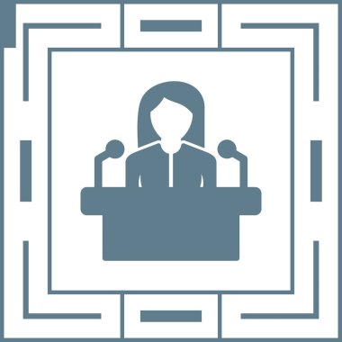 Bildir. Web simgesi basit illüstrasyon